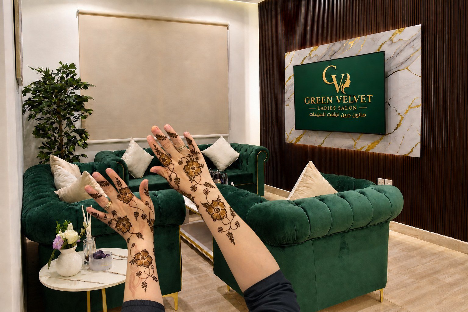 Henna services at Green Velvet Ladies Salon