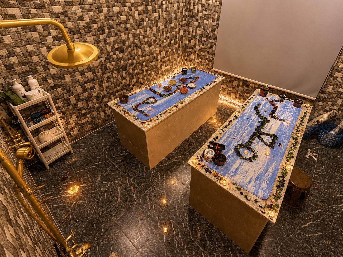 Green Velvet Ladies Salon interior, Abu Dhabi